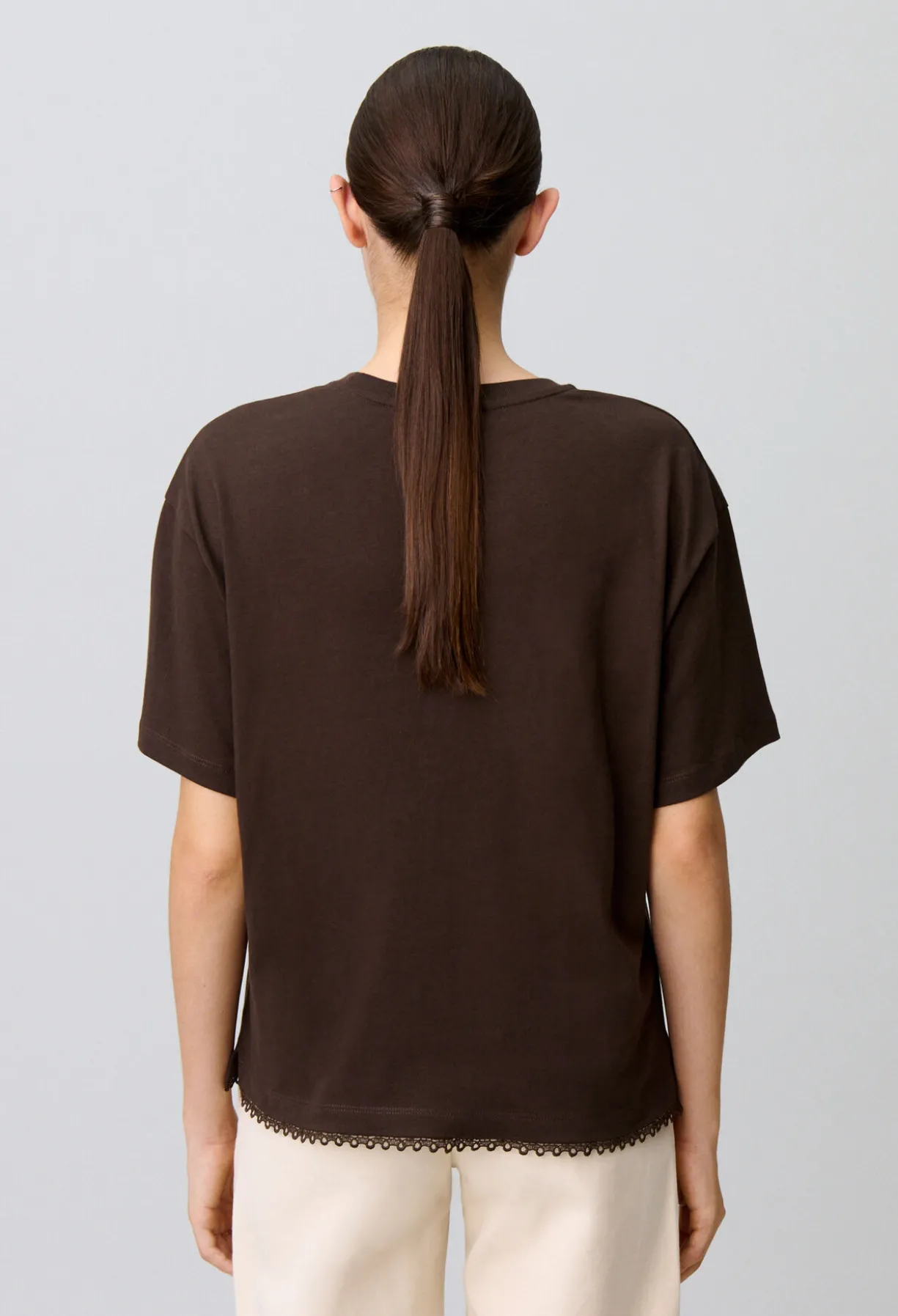 T-shirt jersey fleur ton sur ton