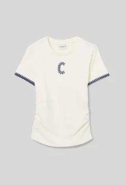 T-Shirt manches courtes drapées