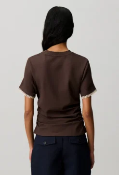 T-Shirt manches courtes drapées