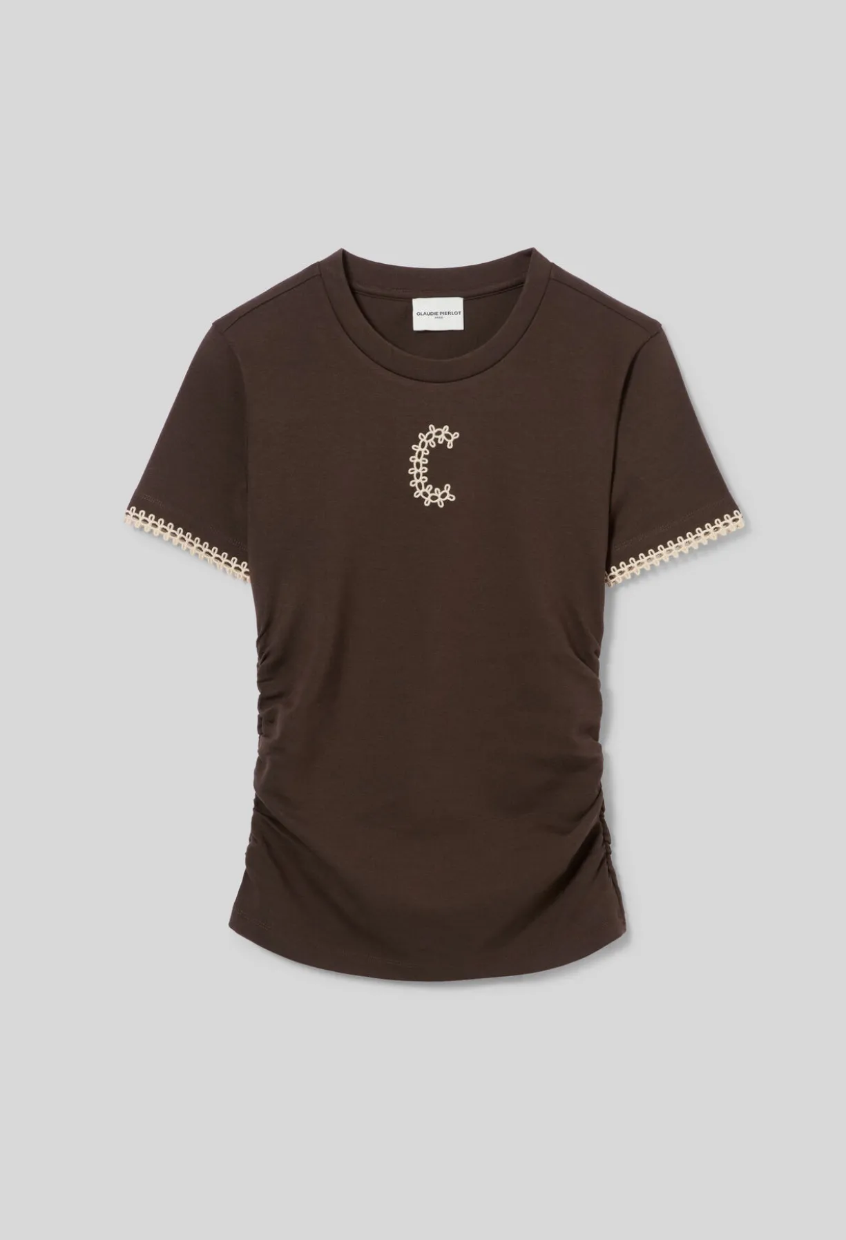 T-Shirt manches courtes drapées