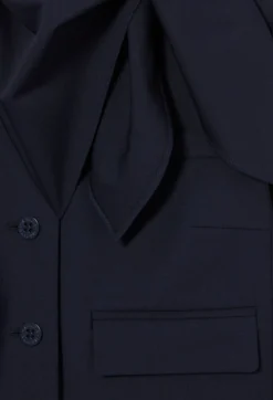 Veste boite laine mélangée