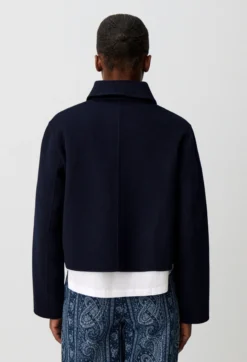 Veste boîte velours côtelé