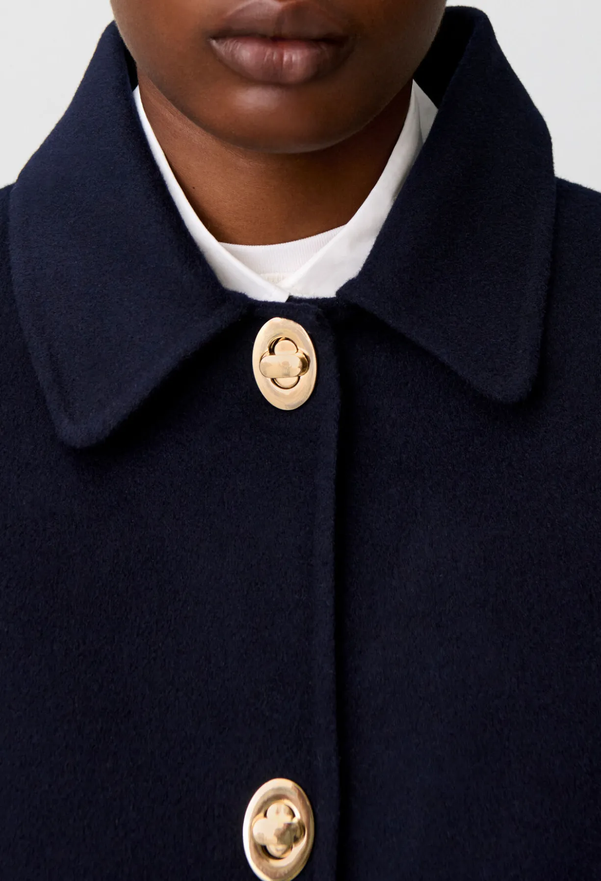 Veste boîte velours côtelé
