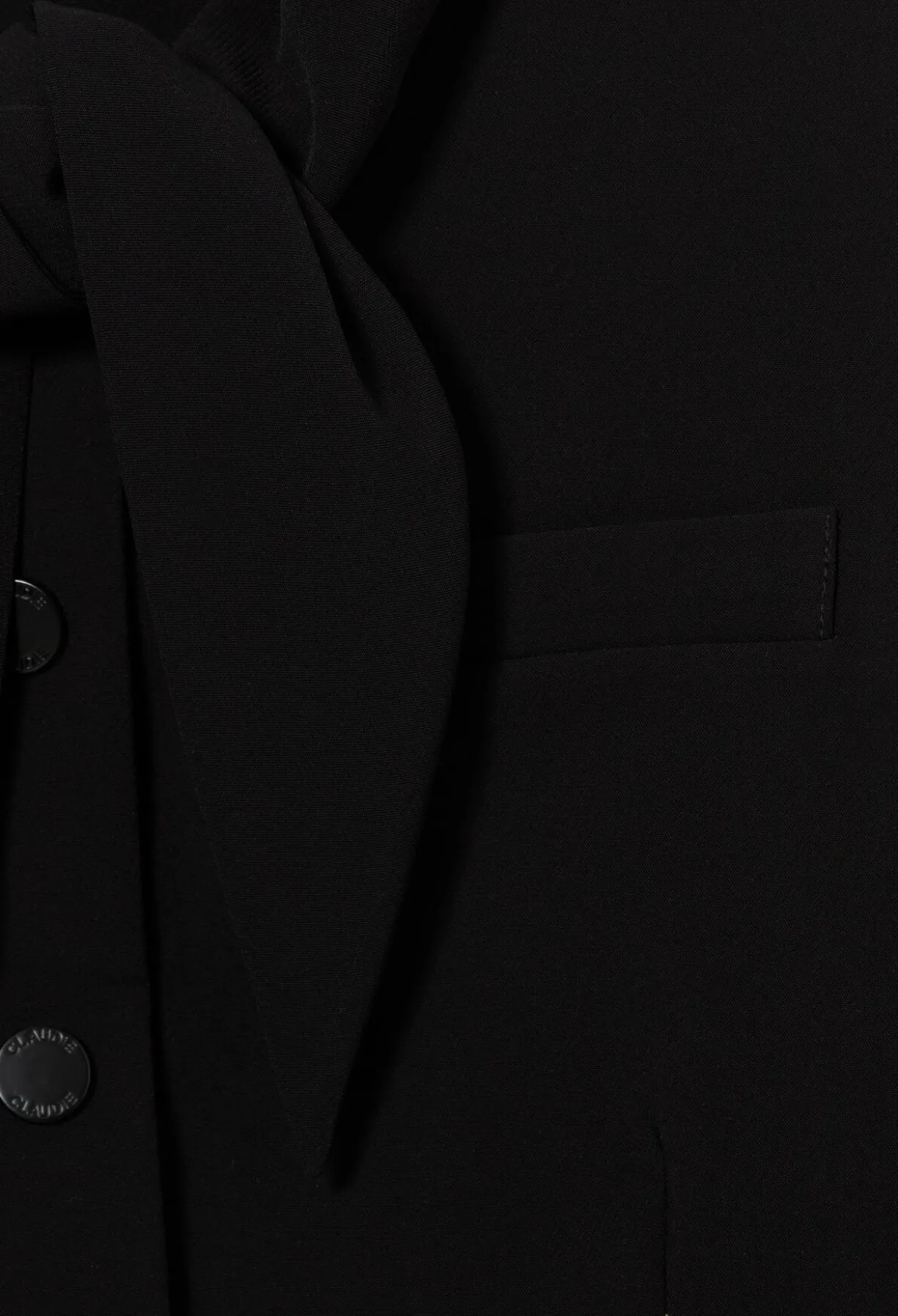 Veste col foulard amovible