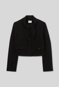 Veste col foulard amovible