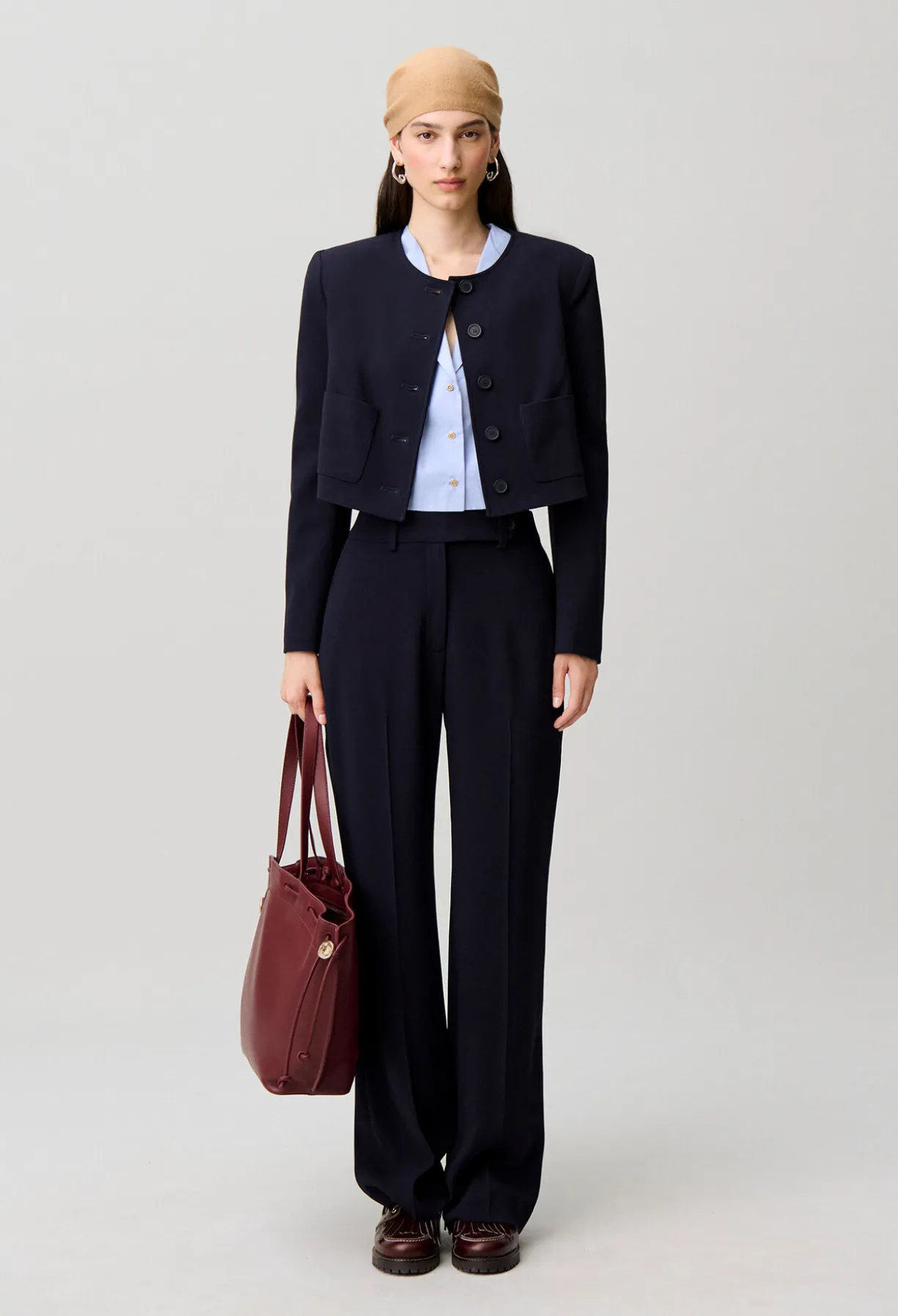 Veste col rond