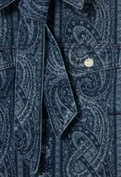 Veste denim imprimée