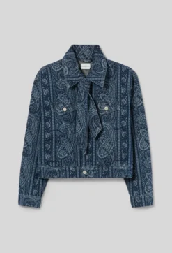 Veste denim imprimée