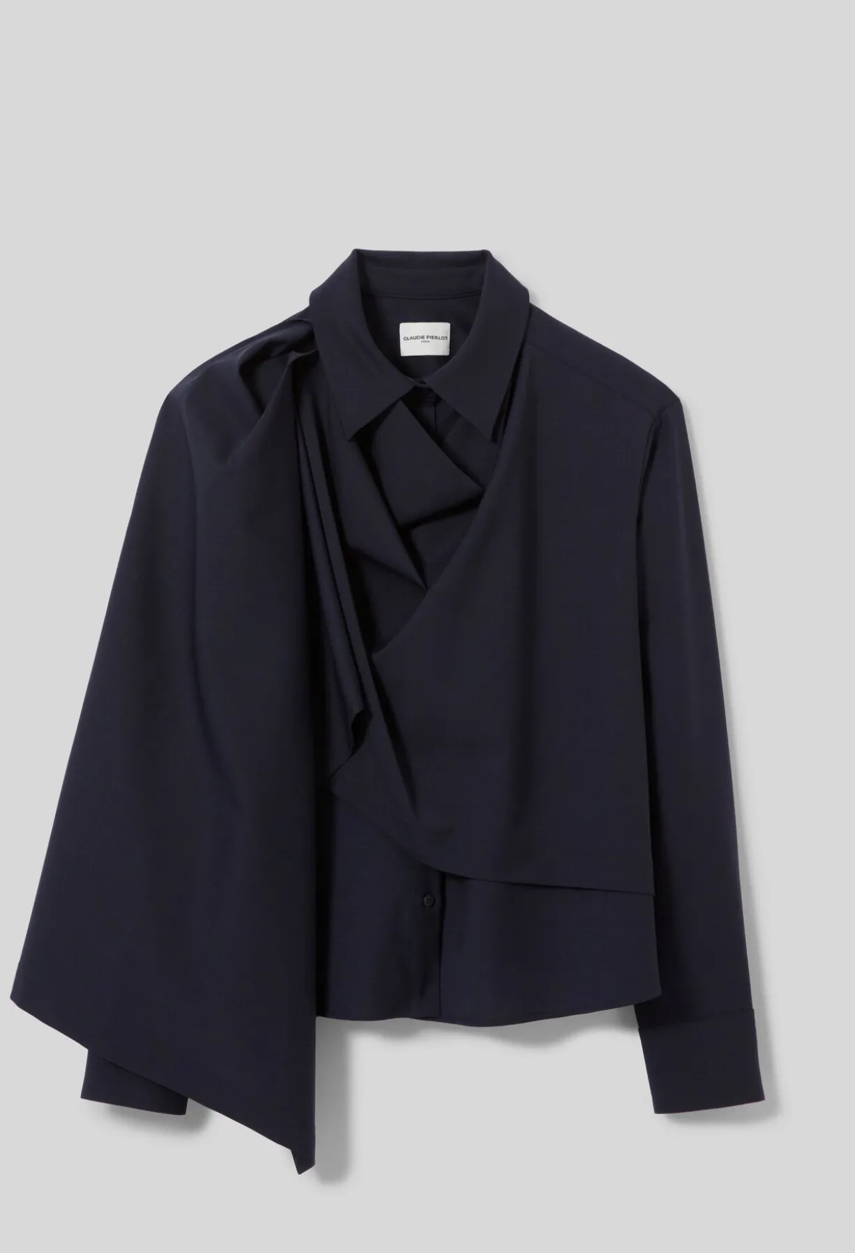 Veste laine mélangée châle