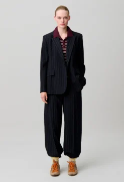 Veste rayée laine mélangée