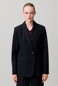Veste rayée laine mélangée