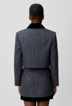 Veste tailleur bi-matière