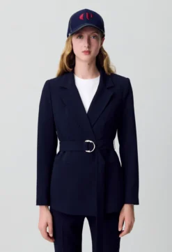 Veste tailleur ceinturée