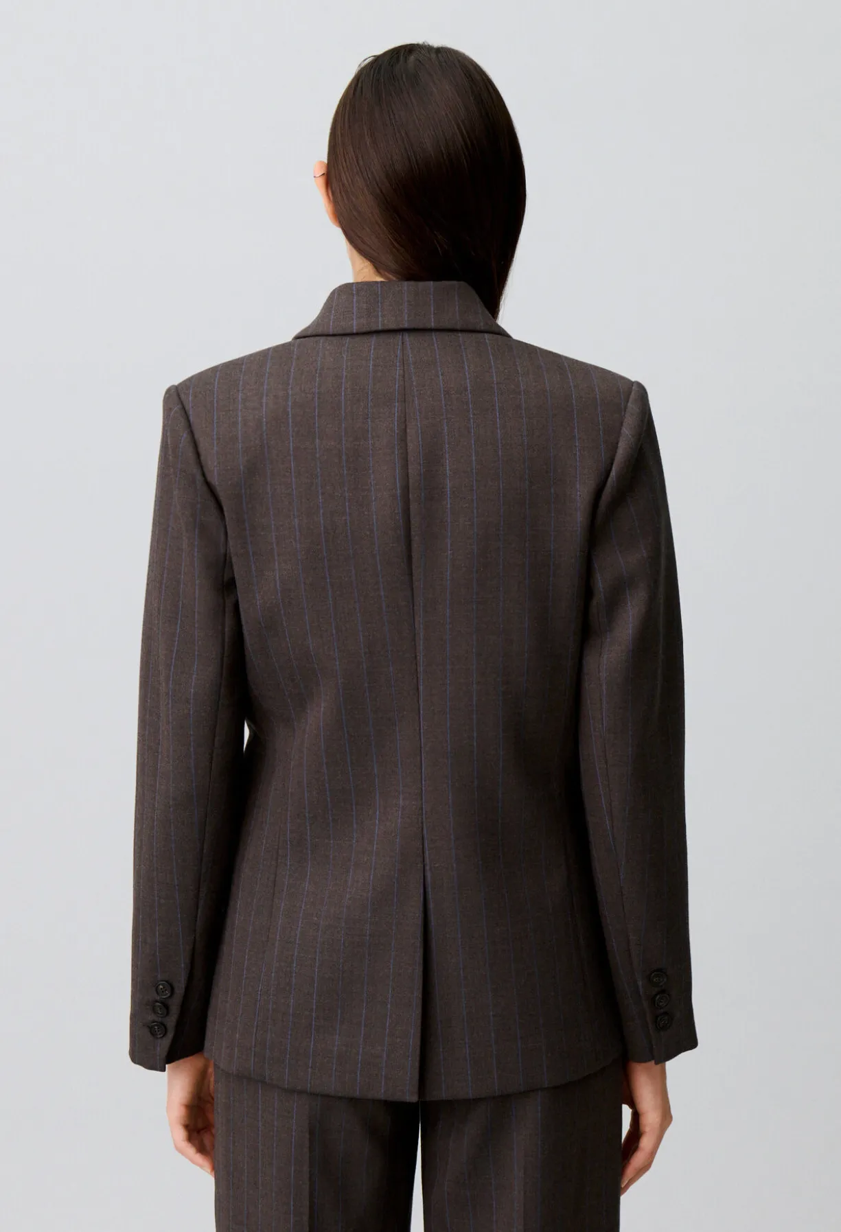Veste tailleur droite rayée