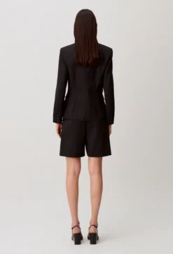Veste tailleur laine mélangée