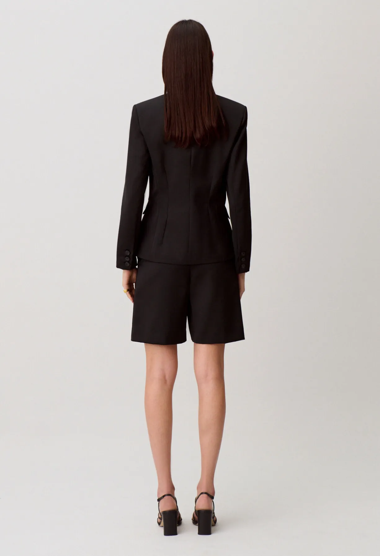 Veste tailleur laine mélangée